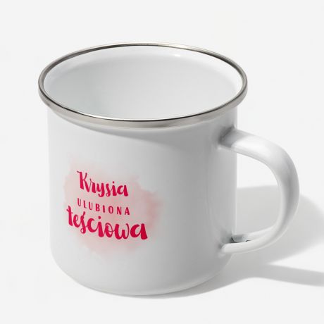 Emaliowany kubek DLA TECIOWEJ