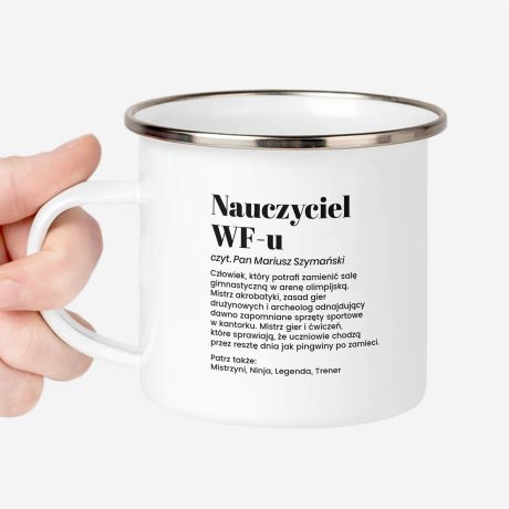 Emaliowany kubek dla wuefisty DEFINICJA