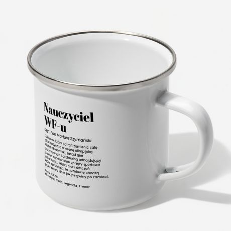 Emaliowany kubek dla wuefisty DEFINICJA