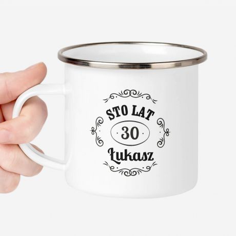 Emaliowany kubek na 30 URODZINY