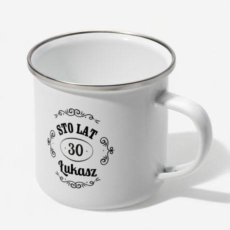 Emaliowany kubek na 30 URODZINY