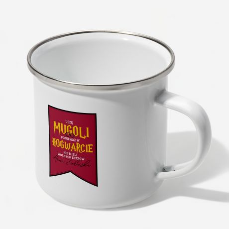 Emaliowany kubek nauczyciela UCZ MUGOLI