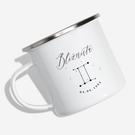 Emaliowany kubek ZNAK ZODIAKU - BLINITA
