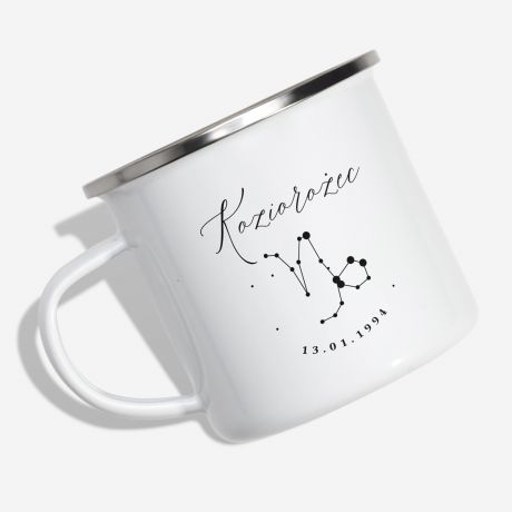 Emaliowany kubek ZNAK ZODIAKU - STRZELEC
