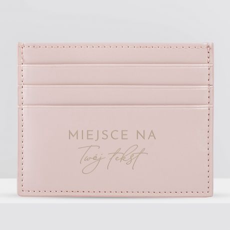 Grawerowane etui na karty kredytowe TWJ TEKST