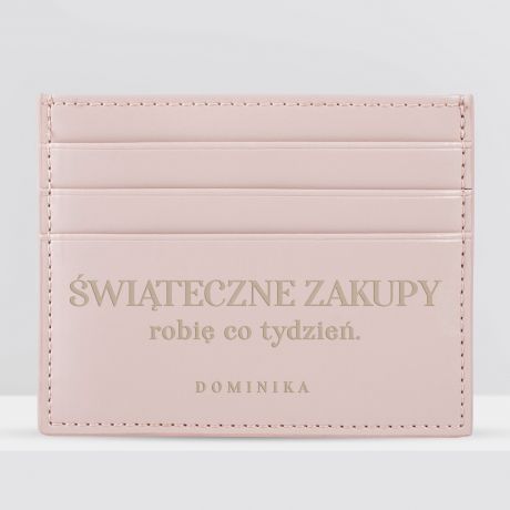 Etui na karty patnicze WITECZNE ZAKUPY prezent na urodziny koleanki