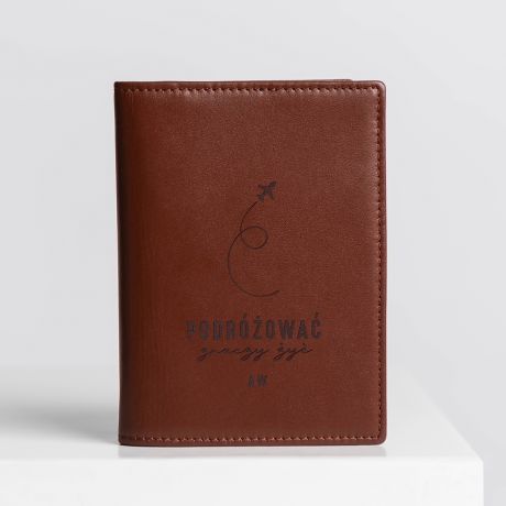 Etui na paszport PREZENT DLA PODRӯNIKA PERSONALIZOWANY