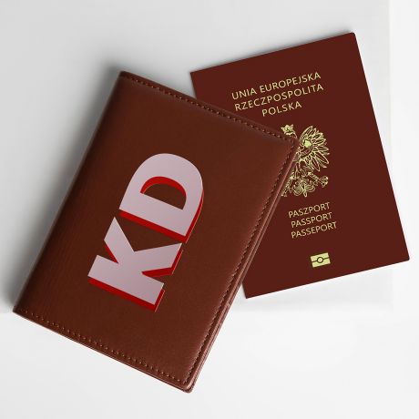 Etui na paszport Z INICJAŁAMI
