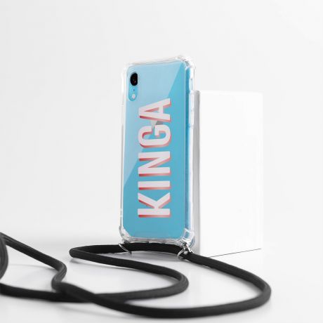 iPhone XR case ZE SZNURKIEM