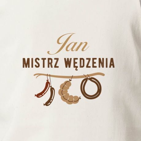 Personalizowany fartuch MISTRZ WDZENIA prezent dla wdzarza