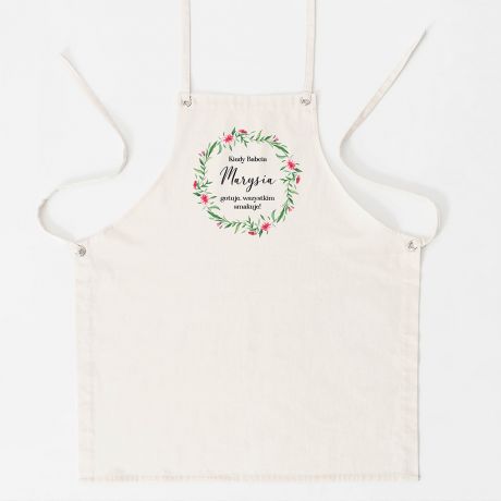 Personalizowany fartuch BABCIA GOTUJE prezent dla babci od wnukw