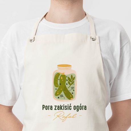 mieszny fartuch dla mczyzny PORA ZAKISI OGRA