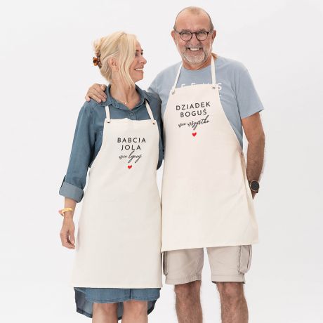 Fartuchy personalizowane dla dziadk�w PREZENT DLA BABCI I DZIADKA