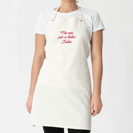 Fartuszek z haftem NIE MA JAK U BABCI prezent dla babci