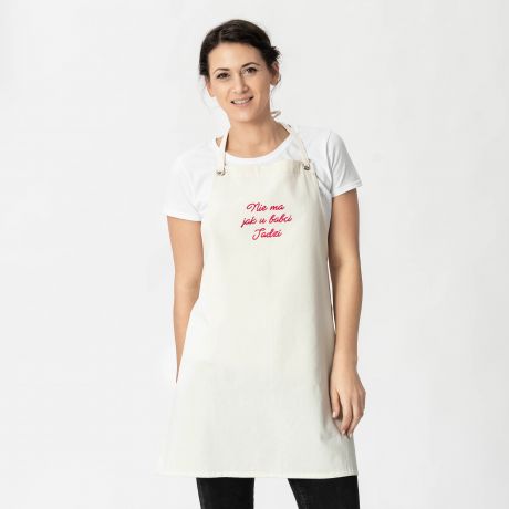 Fartuszek z haftem NIE MA JAK U BABCI prezent dla babci