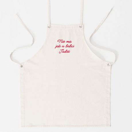 Fartuszek z haftem NIE MA JAK U BABCI prezent dla babci