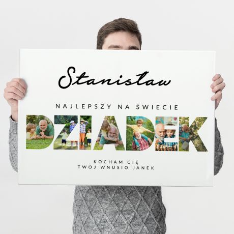 Foto obraz dla dziadka PREZENT NA DZIE� DZIADKA 70x50