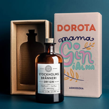 Prezent dla mamy na urodziny GIN GINIALNA