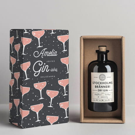 Gin JESTE GINIALNA prezent dla koleanki z pracy