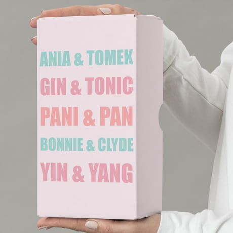 Gin personalizowany PREZENT NA ŚLUB dla Pary Młodej