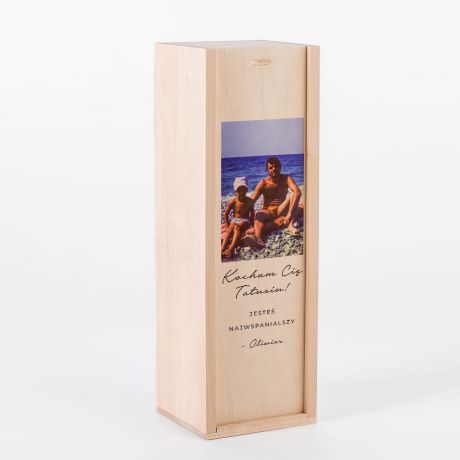 Glenlivet + skrzynka PREZENT DLA TATY ZE ZDJCIEM