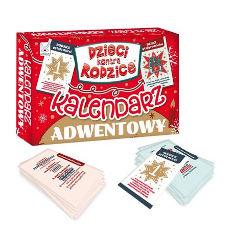 witeczna gra rodzinna KALENDARZ ADWENTOWY gra Dzieci Kontra Rodzice gra rodzinna