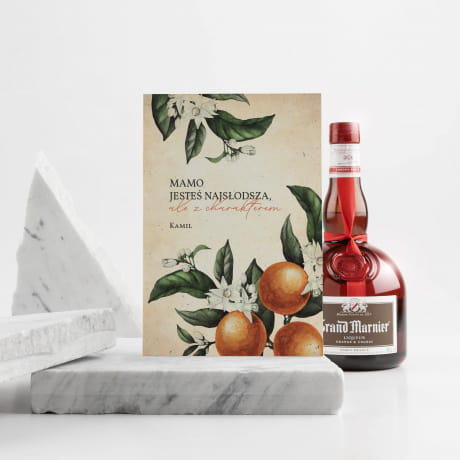 Grand Marnier i personalizowana kartka EKSKLUZYWNY PREZENT DLA MAMY