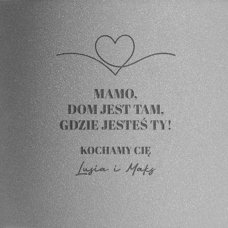 Grawerowana doniczka na kwiaty DLA MAMY