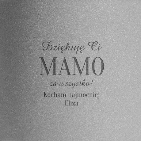 Grawerowana doniczka na Dzie Mamy DZIKUJ