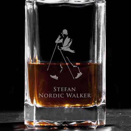 Grawerowana karafka NORDIC WALKER prezent dla wielbiciela whisky