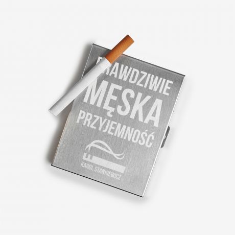 Grawerowana papiero�nica M�SKA prezent dla palacza