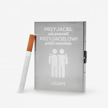 Grawerowana papiero�nica PRZYJACIEL prezent dla kolegi