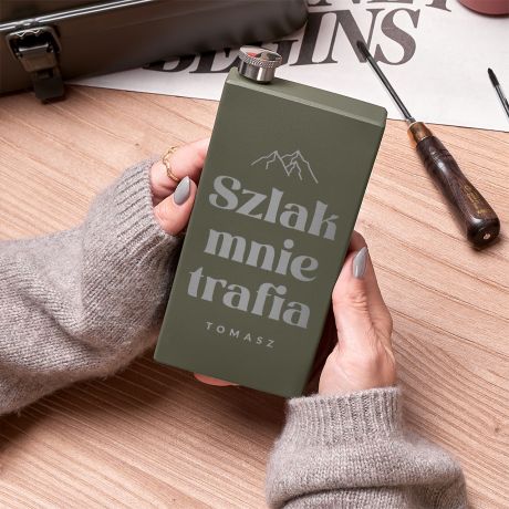 Grawerowana piersiwka SZKLAK MNIE TRAFIA prezent dla groaza