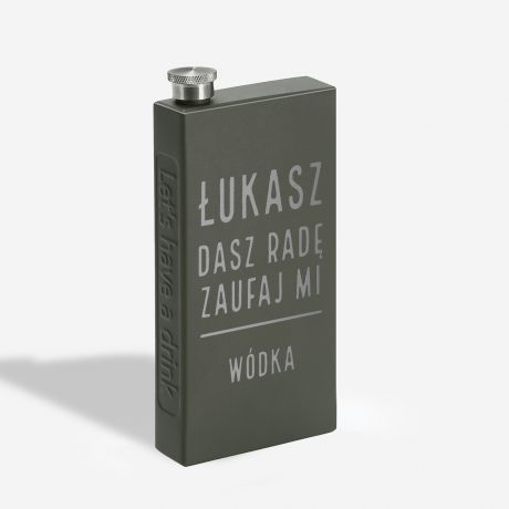 Grawerowana piersiwka ZAUFAJ prezent dla przyjaciela piersiwka z grawerem personalizowany prezent dla przyjaciela