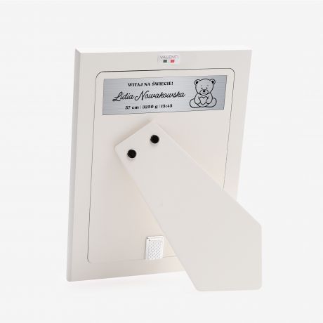 Grawerowana ramka na zdj�cia z misiem METRYCZKA