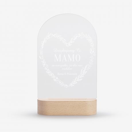 Grawerowana statuetka led PODZIKOWANIE DLA MAMY