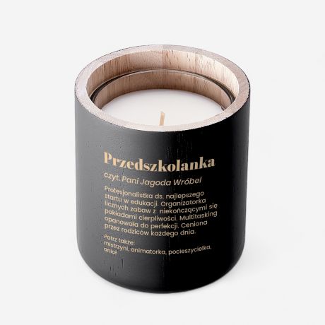 Grawerowana �wieca DEFINICJA dla przedszkolanki