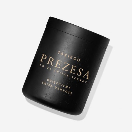 wieca z grawerem PREZENT DLA PREZESA firmy prezent dla szefa na urodziny prezent dla szefa na wita