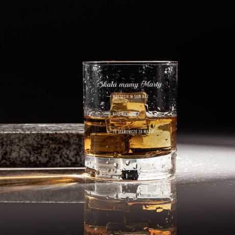 Grawerowana szklanka do whisky dla mamy SKALA dzie� mamy prezent urodziny mamy prezent prezenty dla mamy