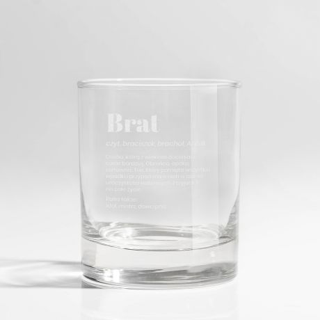 Grawerowana szklanka do whisky DEFINICJA prezent dla brata