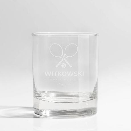 Grawerowana szklanka do whisky MASTER prezent dla tenisisty