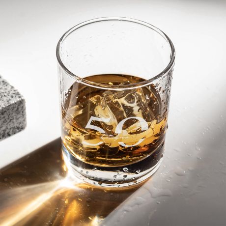 Grawerowana szklanka do whisky PREZENT NA 50 URODZINY prezent dla ma na 50 urodziny