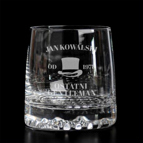 Grawerowana szklanka do whisky OSTATNI GENTLEMAN