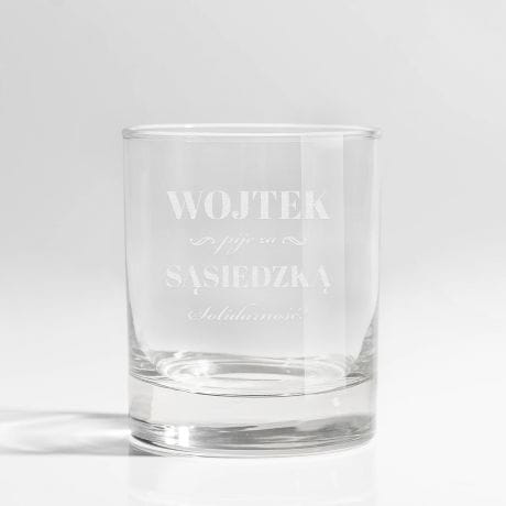 Grawerowana szklanka do whisky PREZENT DLA SSIADA