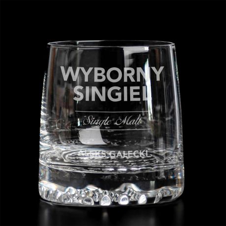 Oryginalna szklanka do whiskey dla singla SINGLE MALT 