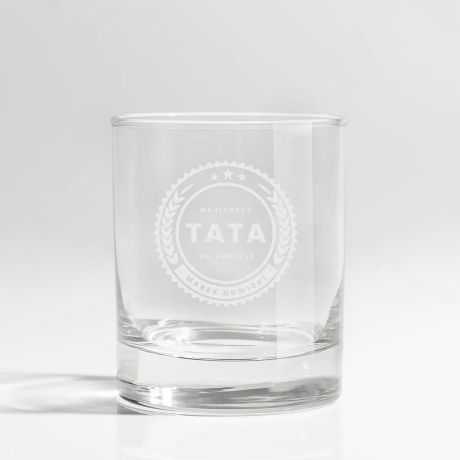 Grawerowana szklanka do whisky PREZENT DLA TATY upominek dla taty na dzie� ojca na dzie� taty gad�et dla taty