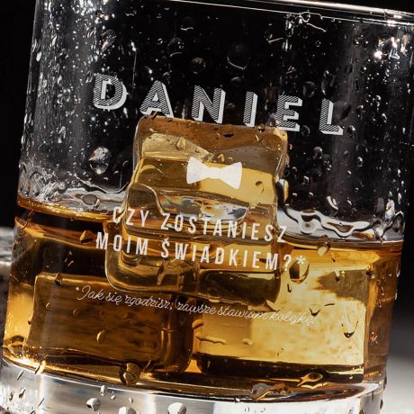 Grawerowana szklanka do whisky PYTANIE O ŚWIADKOWANIE