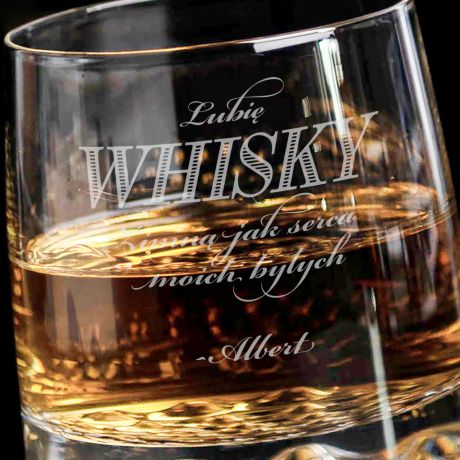Personalizowana szklanka do whisky MIESZNY PREZENT DLA ROZWODNIKA