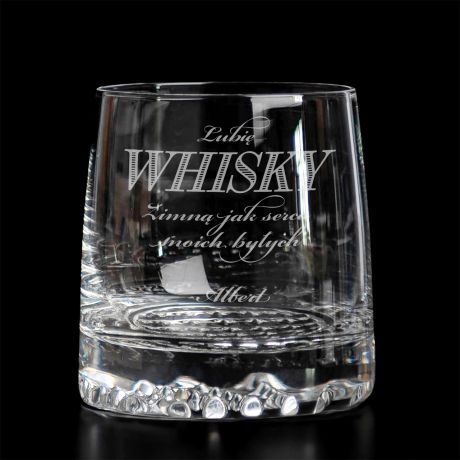 Personalizowana szklanka do whisky MIESZNY PREZENT DLA ROZWODNIKA