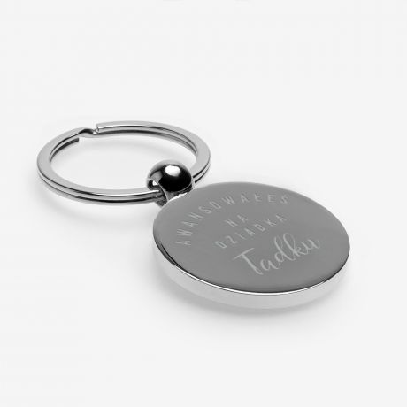 Grawerowany brelok dla dziadka AWANS powiadomienie o ci��y